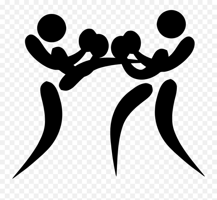 Kickboxing Pictogram - Wushu Kick Boxing Games Clip Art Png Emoji,Flag Tennis Ball Emoji