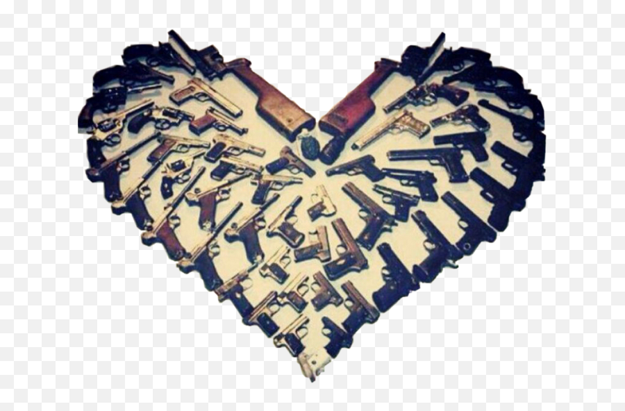 Guns Gun Gunheart Collection Freetoedit - Love You In Guns Emoji,Heart And Gun Emoji
