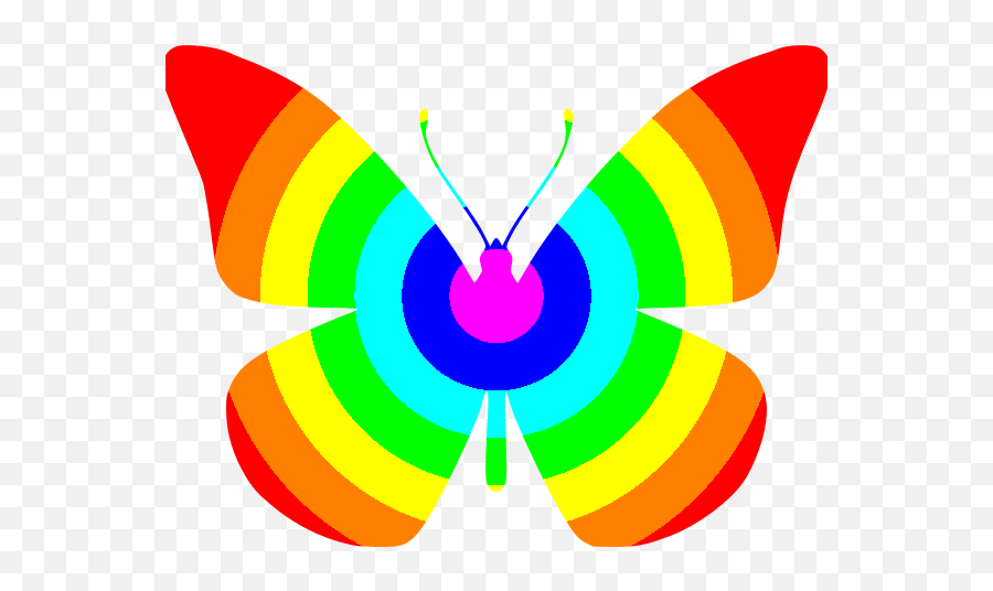 Butterfly Rainbow Colors - Colorful Butterfly Images Rainbow Emoji,Rainbow Emoji On Facebook