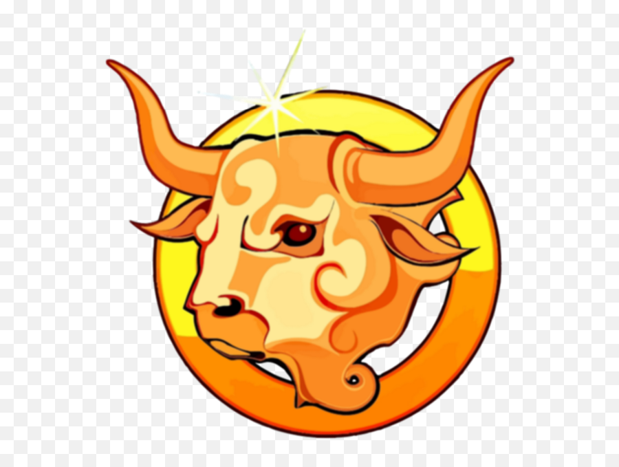 Orange Taurus - Vetor Taurus Emoji,Leo Zodiac Sign Emoji
