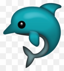 Dolphin Emoji - Dolphin Emoji,Shark Emoji