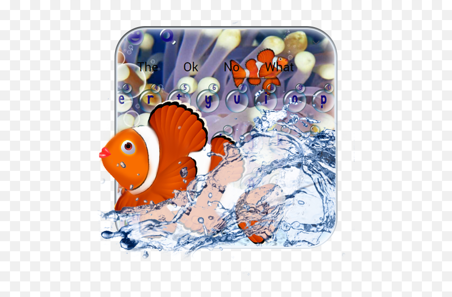 Clown Fish Cute Animated Keyboard - Cartoon Emoji,Clown Fish Emoji