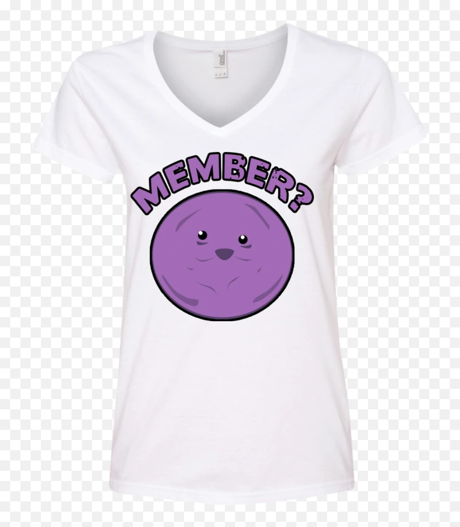 Member Berries Member Ladiesu0027 V - Neck Tshirt U2013 That Merch Store Smiley Emoji,Smug Emoticon