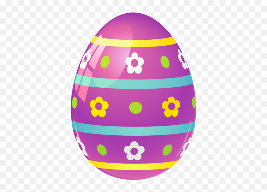 Easter Egg With Flowers Png Picture - Easter Egg Png Emoji,Emoji Easter Eggs