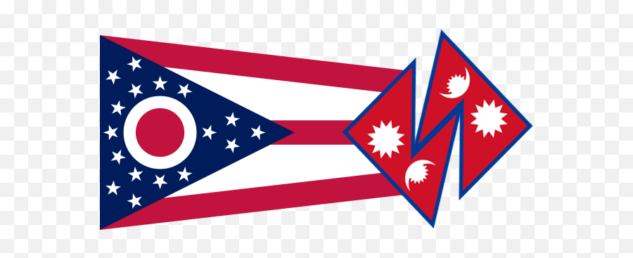 Flag Of Ohio If The State Was Colonized - Ohio Flag Emoji,Nepal Flag Emoji
