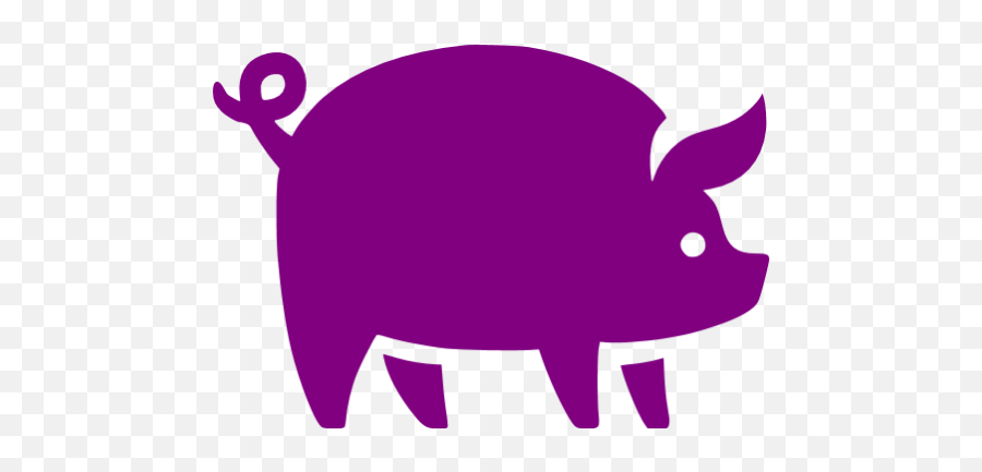 Purple Pig Icon - Free Purple Animal Icons Sanctuary Of Our Lady Of Fátima Emoji,Piggy Emoticon