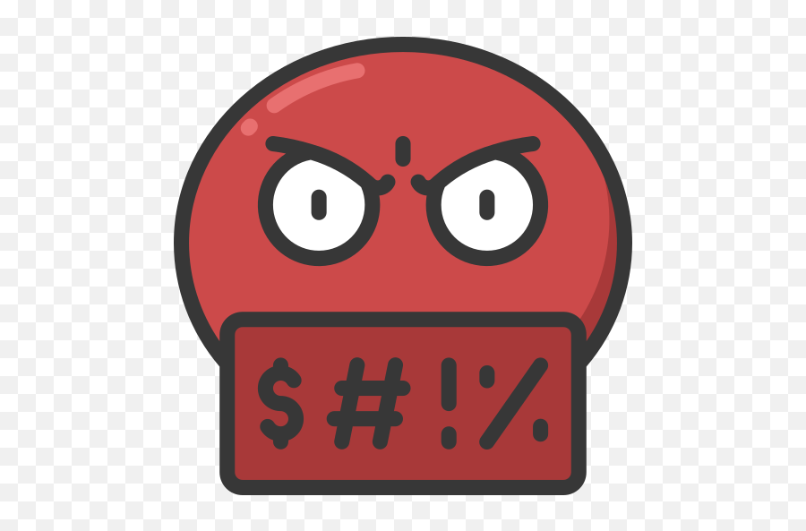 Cursing - Free Smileys Icons Cursing Emoji,Red Light Emoji