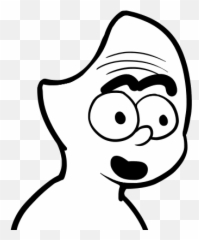 Smug Transparent Wojak Emoji