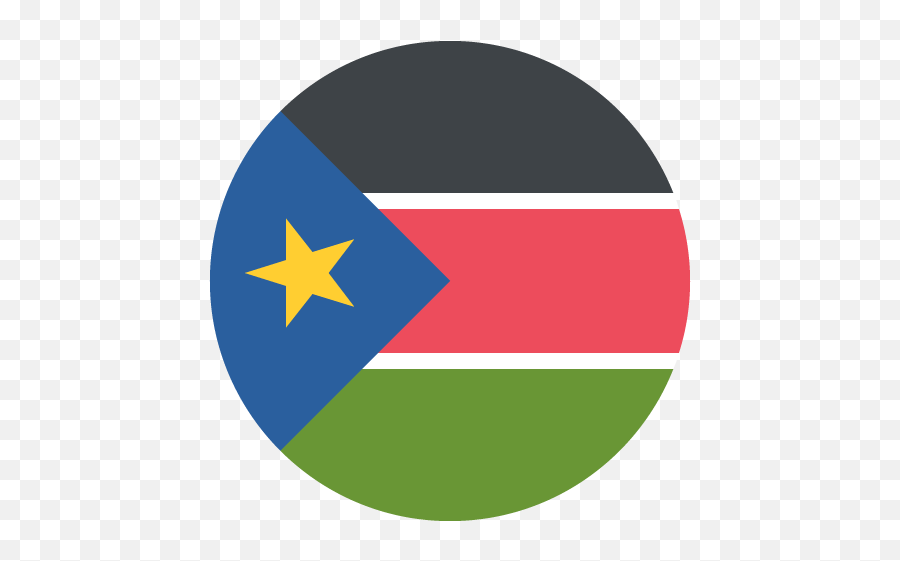Flag Of South Africa Emoji For Facebook Email Sms - South Sudan Flag Circle,Africa Emoji