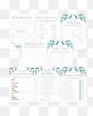 Complete Baby Shower Games Pack Winter - Document Emoji