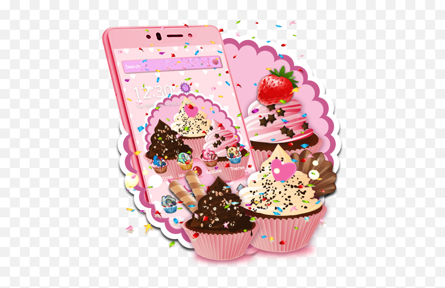 Cup Cake Launcher - Apps On Google Play Cupcake Emoji,Pink Emoji Cake