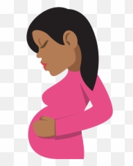 Pregnant Woman Emoji Clipart - Woman,Pregnant Emoji