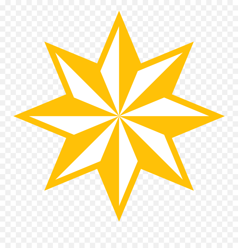 8 - 8 Point Star Gold Emoji,Gold Star Emoji