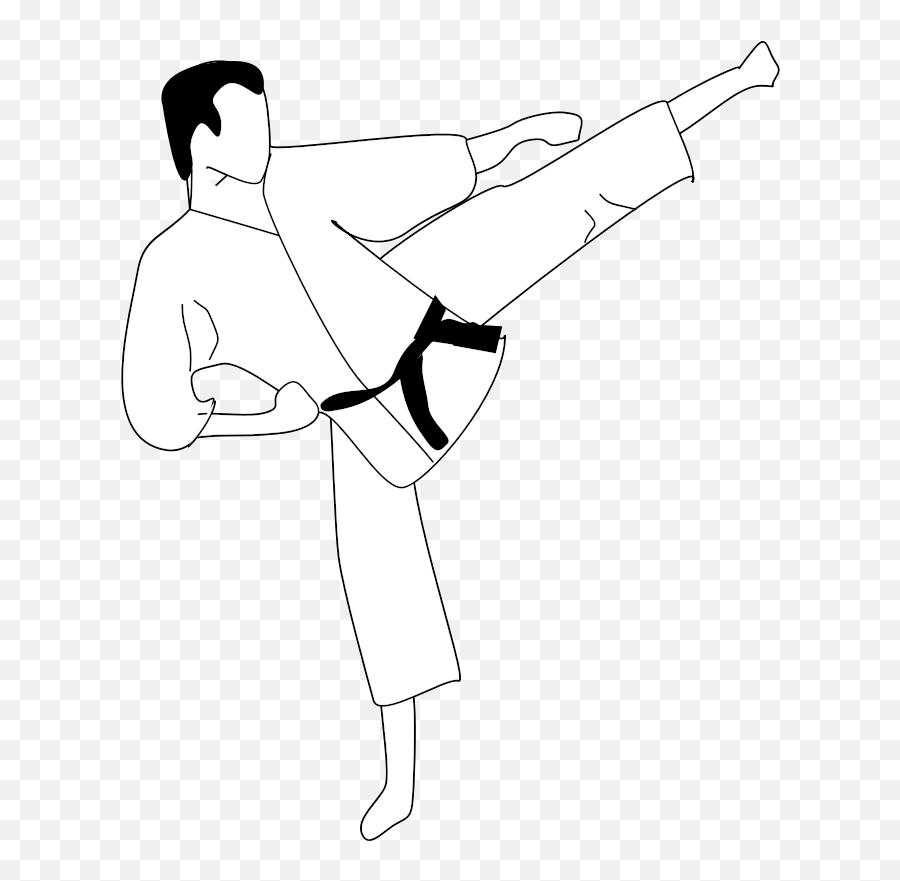 Anonymous Karate Kic - Martial Arts Clip Art Emoji,Karate Emoji