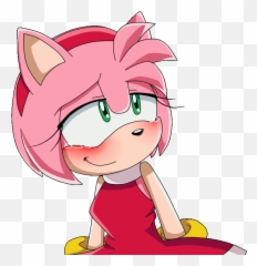 Amy Rose Gif - Sonic X Amy Blush Emoji,Emojil