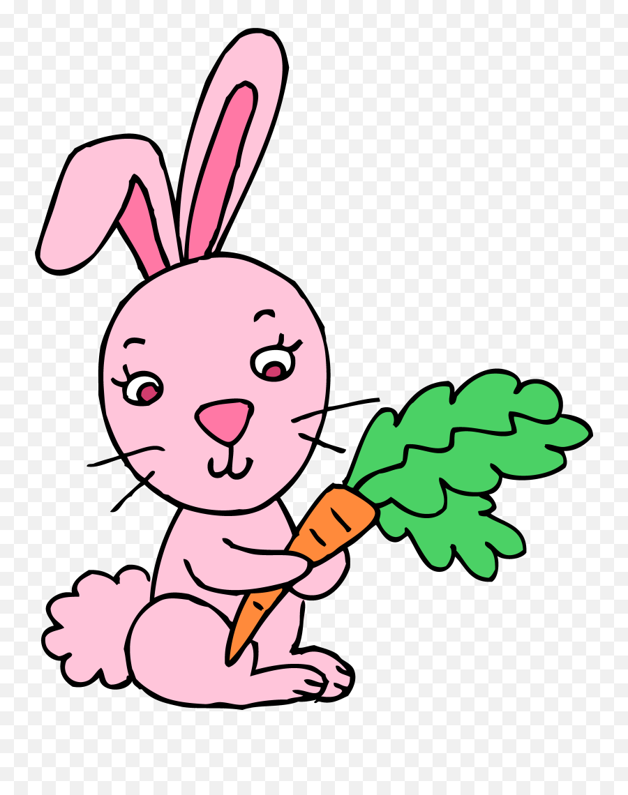 Free Easter Rabbit Png Download Free - Pink Rabbit Clipart Emoji,Rabbit Egg Emoji