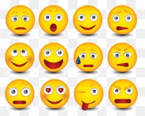 12 - Range Of Emotions Emoji,Emotions Face