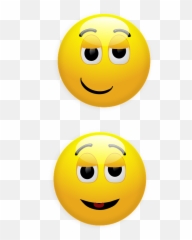Smiley Smirk Relieved - Happy Smiley Emoji,Smirk Emoji