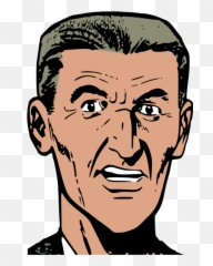 Man Grinning - Man Looking Stern Transparent Emoji,Scratching Chin Emoji