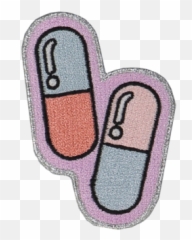Patches - Tongue Emoji,Pills Emoji