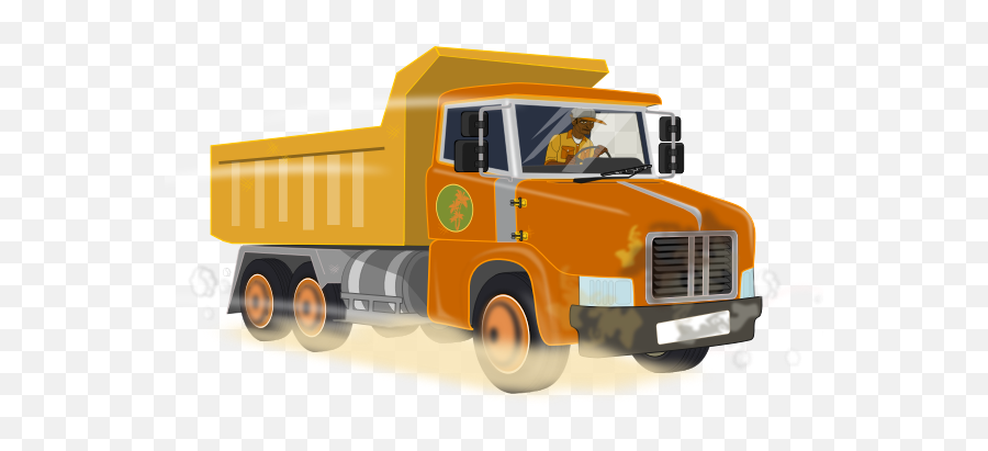 Dump Tipper Truck Vector Image - Camión Construccion Png Emoji,Semi Truck Emoji