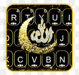 Download Glitter Allah Keyboard Theme - Computer Keyboard Emoji,Allah Emoji