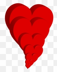 Heart Hearts Red 3d Photoshop - Symbol Transparent Background Emoji