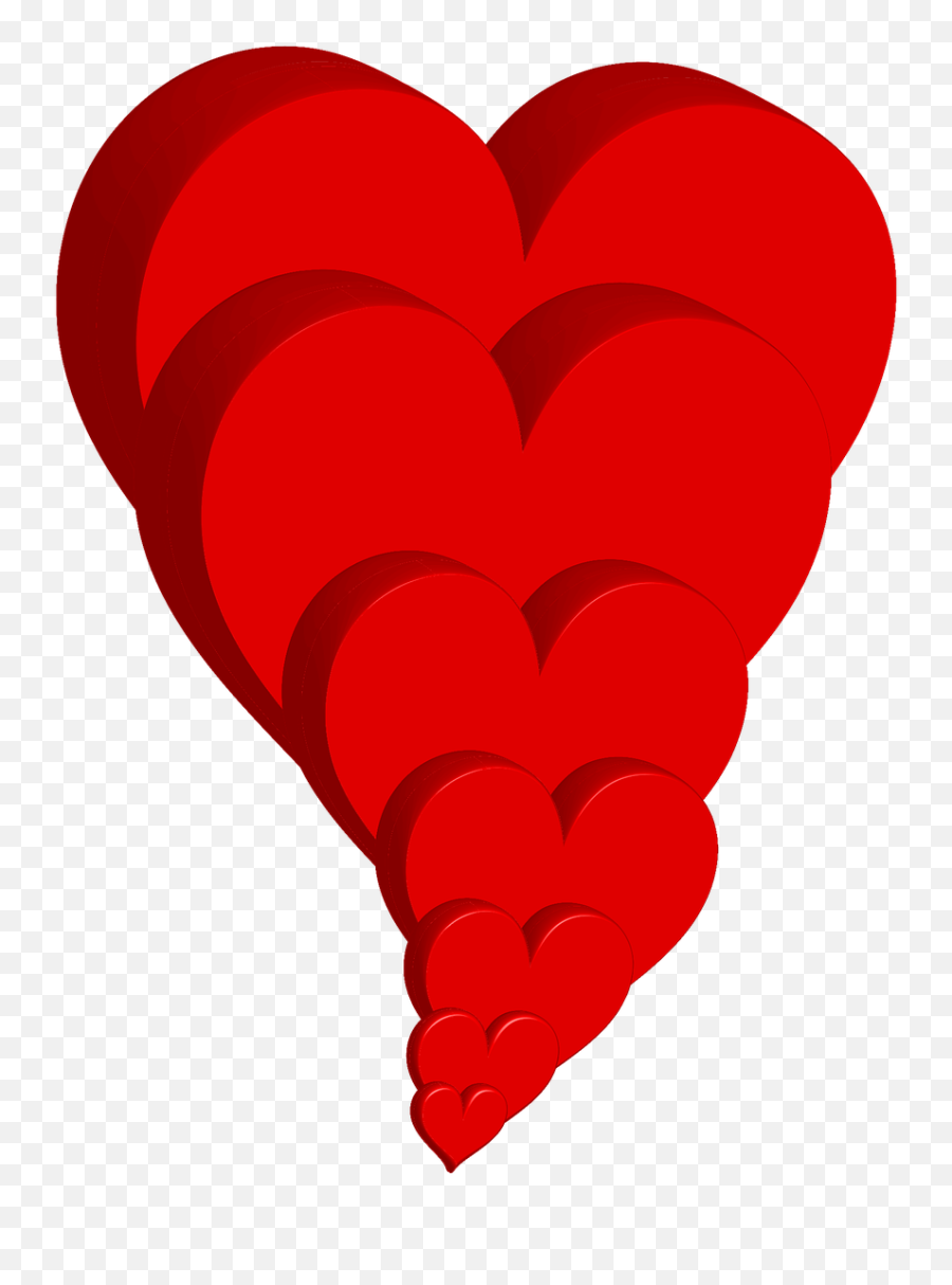 Heart Hearts Red 3d Photoshop - 3d Heart Symbol Transparent Background Emoji,Emoji Heart Made Of Hearts