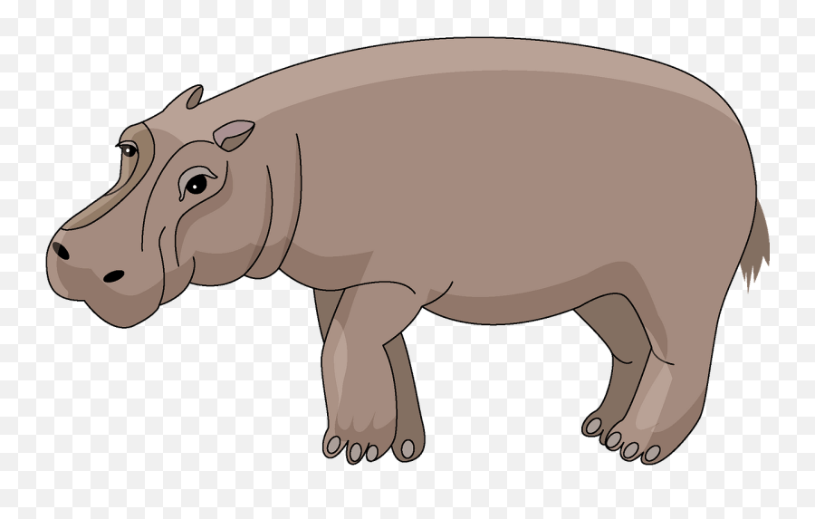 Hippo Clipart - Hippopotamus Emoji,Hippo Emoticon