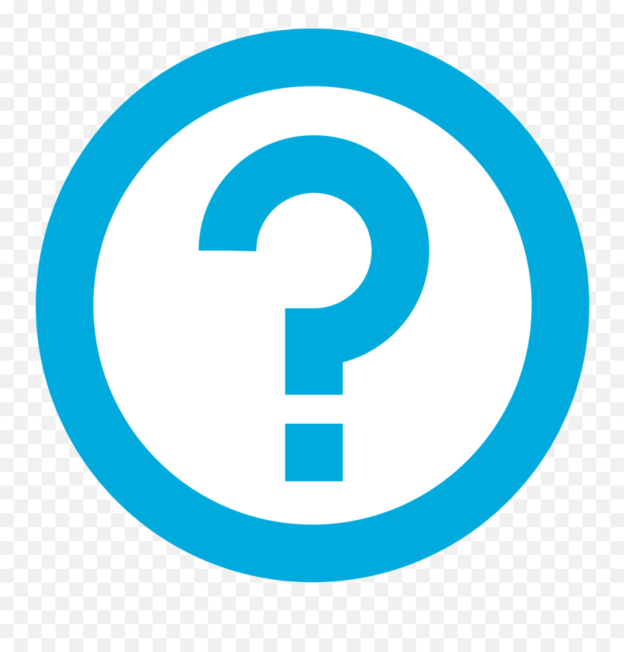 Question Circle - Blue Question Mark Icon Png Emoji,Question Emoji