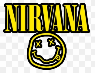 Logo Nirvana Rock Music Band Kurtcobain - Emoji