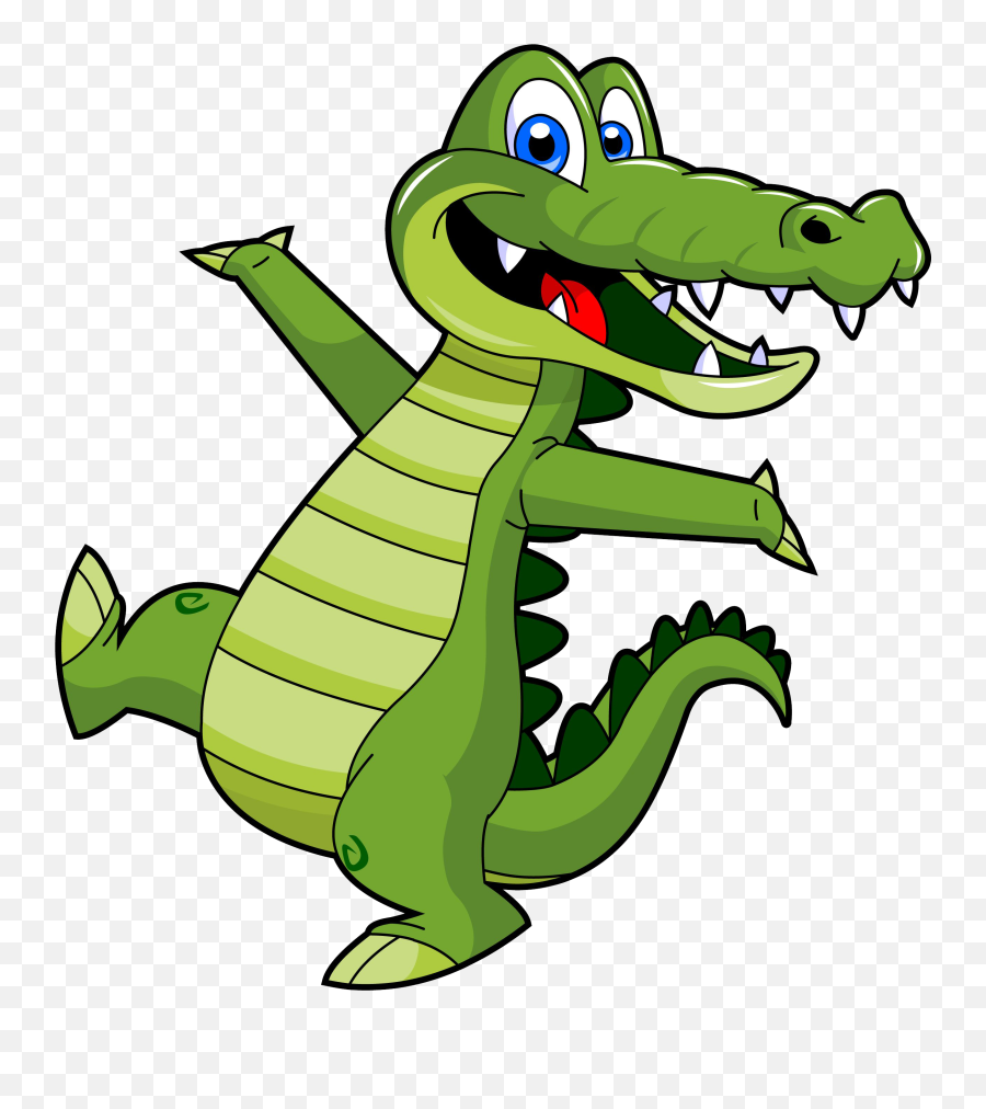 Transparent Alligator Family Cartoon - Cute Alligator Clipart Emoji,Alligator Emoticon