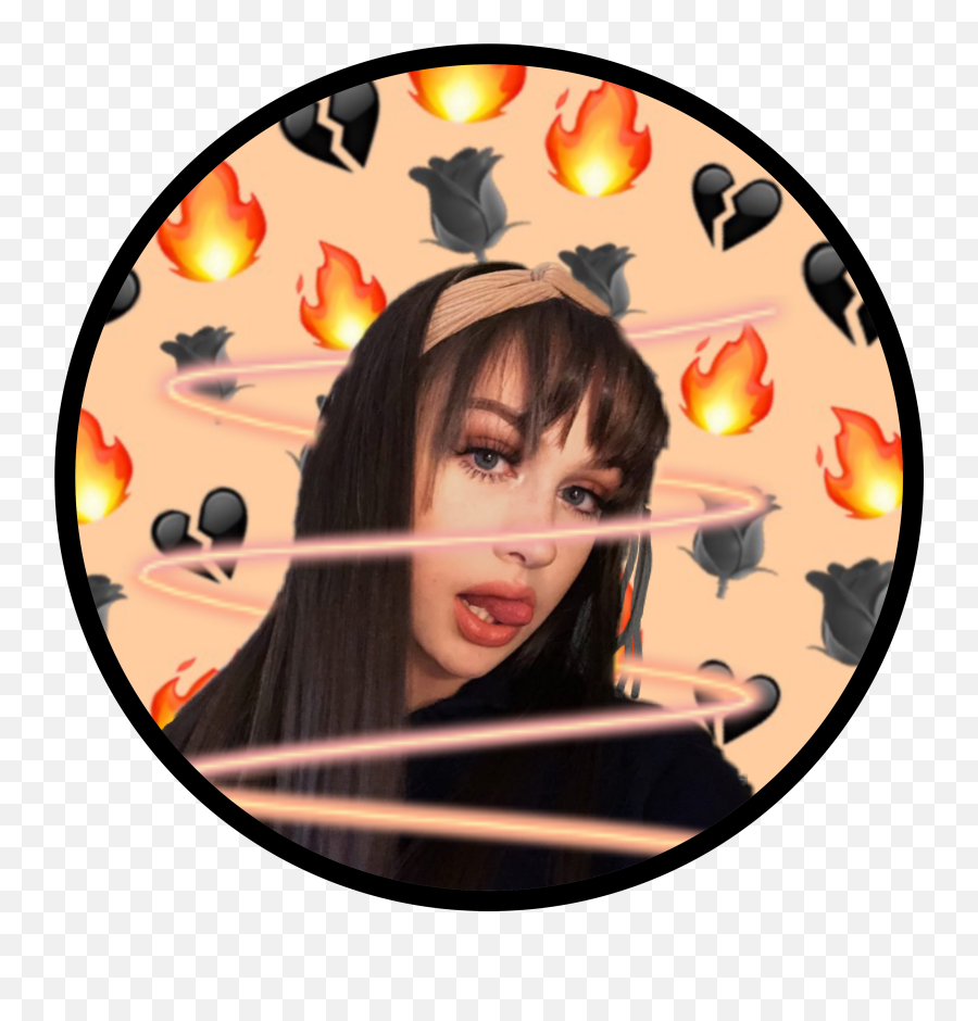 Haleymorales Emoji Orange Edit Swirl - Girl,Swirl Emoji