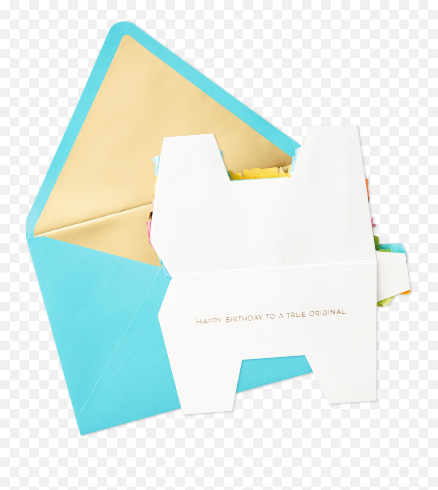 Colorful Donkey Piñata Birthday Card Clipart - Full Size Paper Emoji,Emoji Pinata