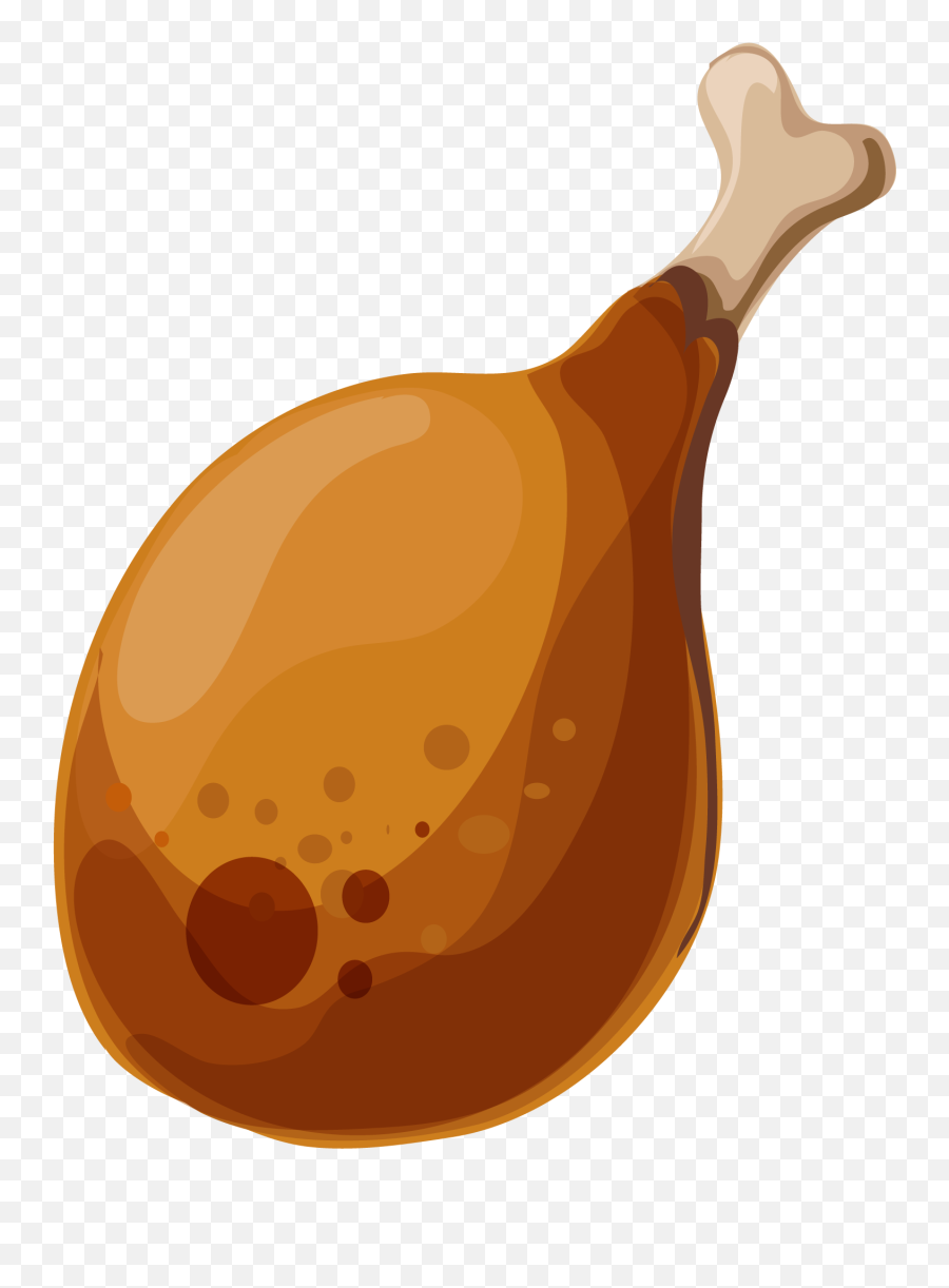 Meat Clipart Chicken Thigh Meat - Chicken Drumstick Clipart Png Emoji,Chicken Leg Emoji