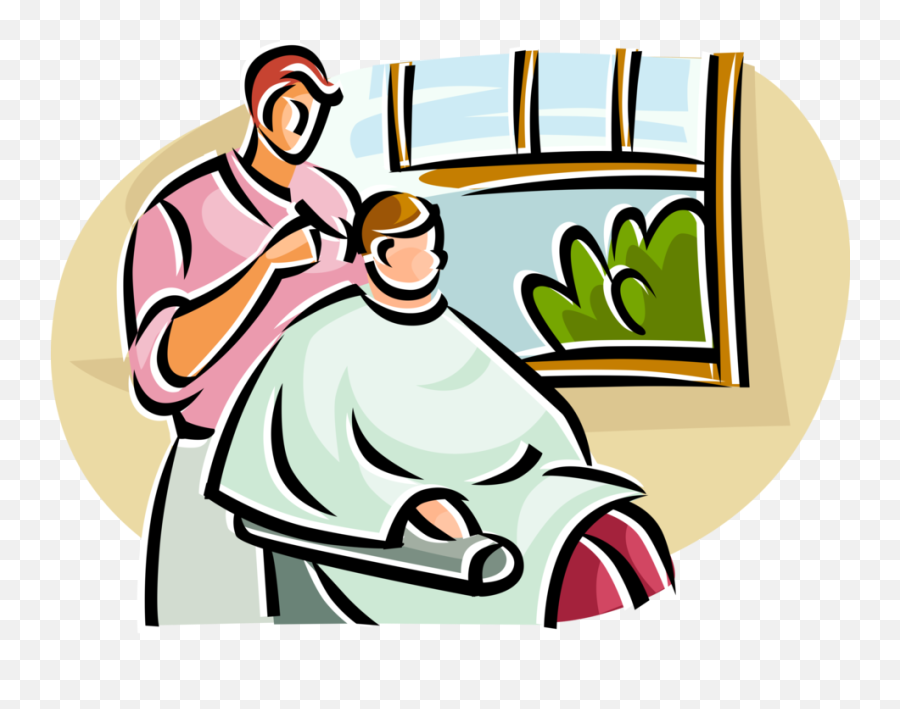 Haircut Clipart Female Barber Haircut - Clip Art Hair Cut Emoji,Barber Emoji