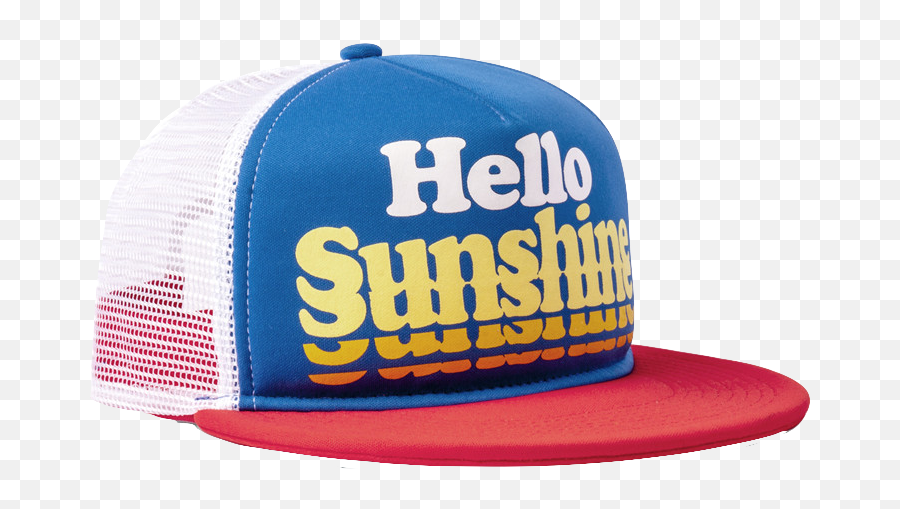 Prefresh Hello Sunshine Trucker Hat - Red White Blue Baseball Cap Emoji,Emoji Snapback