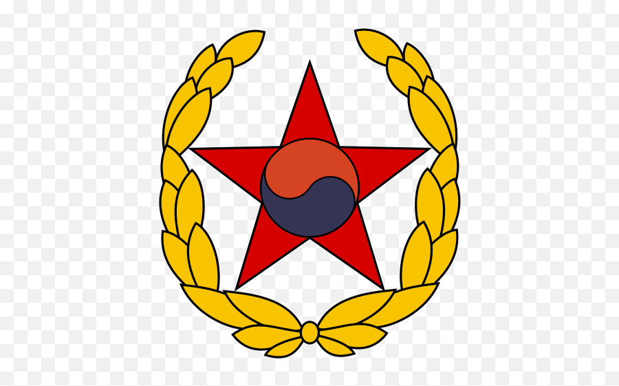 Emblem Of The Korean Peoples Army - Moon Stars Blue Diamond Necklace Emoji,North Korean Flag Emoji
