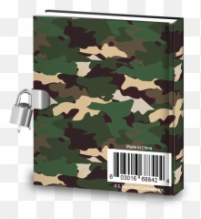Classic Camo Kids Diary With - Military Uniform Emoji