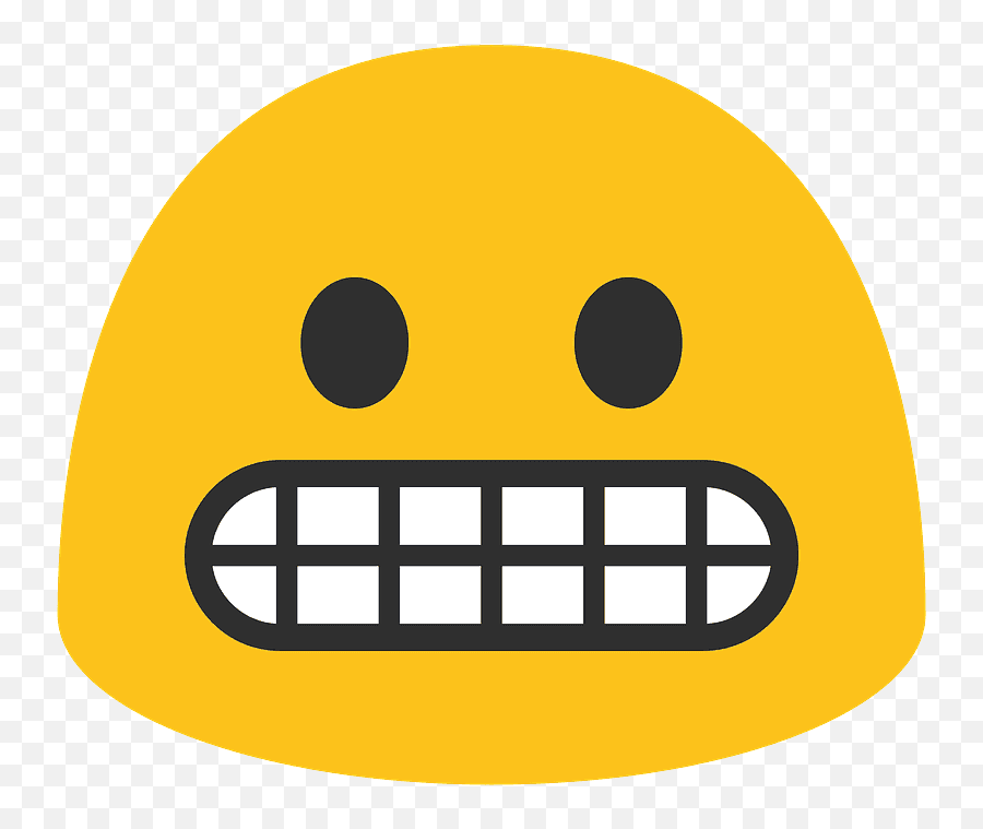 Grimasa S Vycennými Zuby Emoji Klipart Zdarma Ke Stažení - Android Grimace Emoji,S Emoji