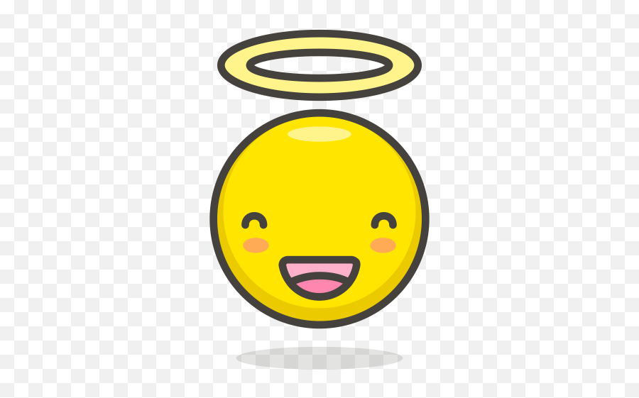 Angel Emoji Icon Of Colored Outline Style - Available In Svg Icon,Angel Wings Emoji