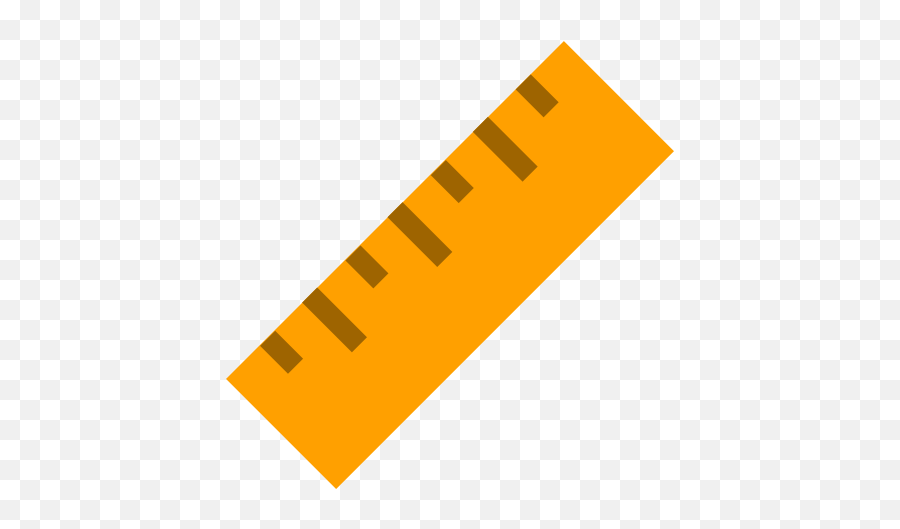 Ruler Icon - Flat Ruler Icon Transparent Emoji,Ruler Emoji