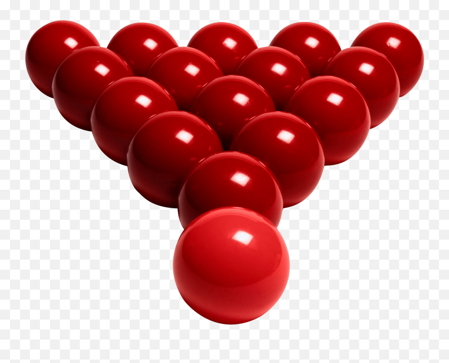 Billiard Red Balls - Snooker Balls Png Clipart Full Size Snooker Balls Png Emoji,Eight Ball Emoji