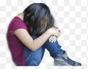 Homeless Sticker - Girl Victim Of Bulying Emoji,Emoji Homeless