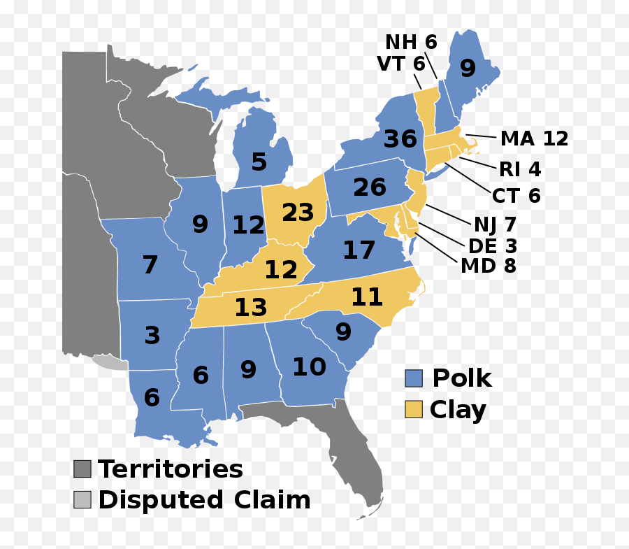 Electoralcollege1844 - 1836 Election Emoji,College Football Emojis