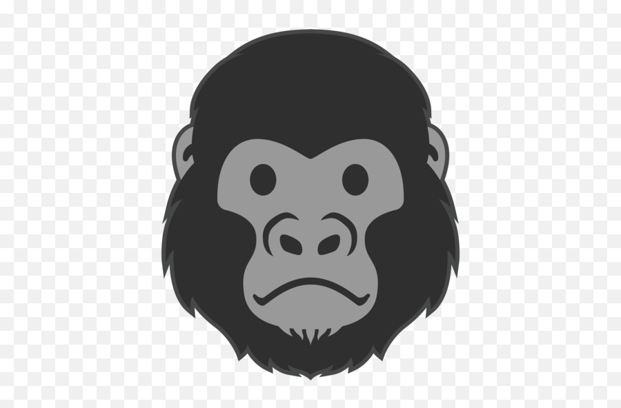 Gorilla Emoji - Gorilla Face Clipart Cute,Gorilla Emoji