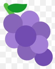 Grape Emoji Png Picture - Clip Art Purple Grapes