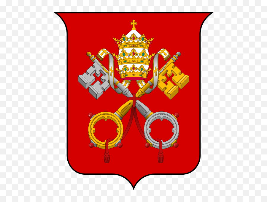 Coat Of Arms Of The Vatican City - Vatican Coat Of Arms Emoji,Vatican Flag Emoji