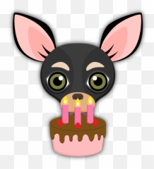 Black Tan Chihuahua Emoji Stickers For Imessage - Dogs