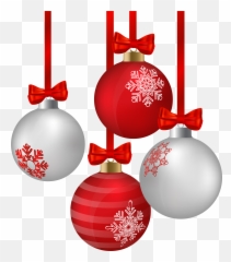 Christmas Ornaments Transparent Png - Clipart Red Christmas Ornaments Emoji,Emoji Christmas Decorations